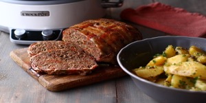 Rețetă ruladă de carne tocată în bacon la Slow Cooker 6.0L DuraCeramic Saute by Laura Laurențiu