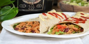 Rețetă tortilla wrap cu pui gătit lent la Slow cooker Crockpot by Teo's Kitchen