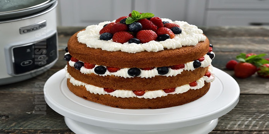 Tort naked cu fructe, by JamilaCuisine din categoria Desert