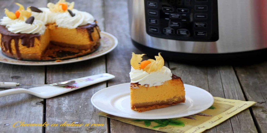 Reteta Cheesecake cu dovleac si rom by Lauras Sweets