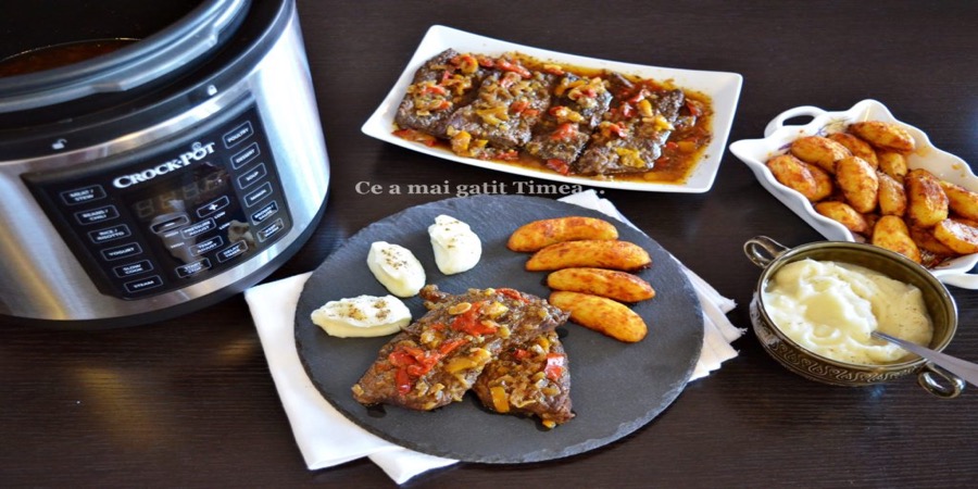 Rețetă vită Angus în sos de ceapă și ardei by Rețete Timea