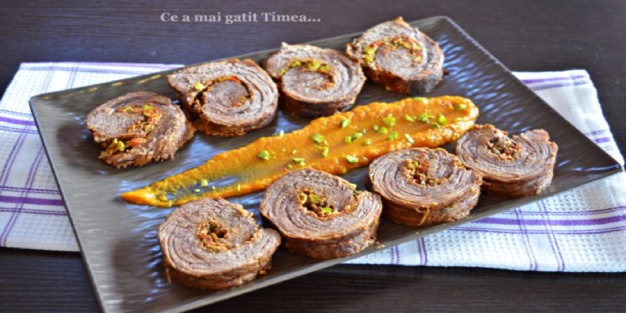 Rețetă ruladă de vită cu fistic by Rețete Timea