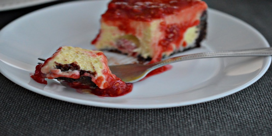 Reteta cheesecake cu zmeură la Multicooker-ul Crock Pot Express cu gătire sub presiune by Rețete Papa Bun