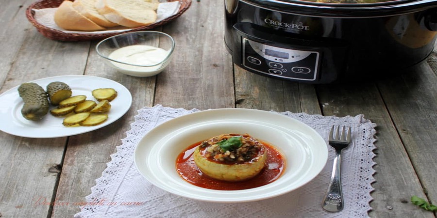 Rețetă dovlecei umpluți la Slow Cooker Crock-pot 4.7L Digital by Lauras Sweets