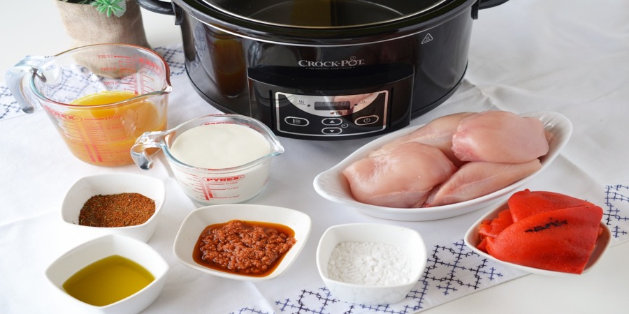 Rețetă piept de pui cremos la Slow Cooker Crock-pot 4.7L Digital by Teos Kitchen