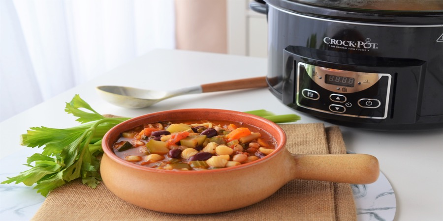 Reteta minestrone la Slow Cooker Crock-Pot 4.7L Digital by Teos Kitchen