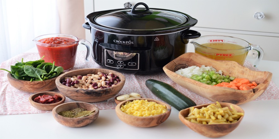 Reteta minestrone la Slow Cooker Crock-Pot 4.7L Digital by Teos Kitchen
