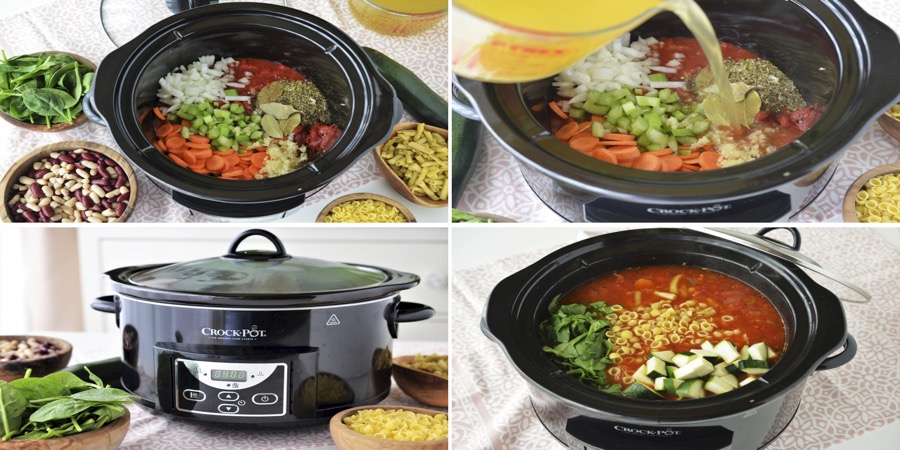 Reteta minestrone la Slow Cooker Crock-Pot 4.7L Digital by Teos Kitchen