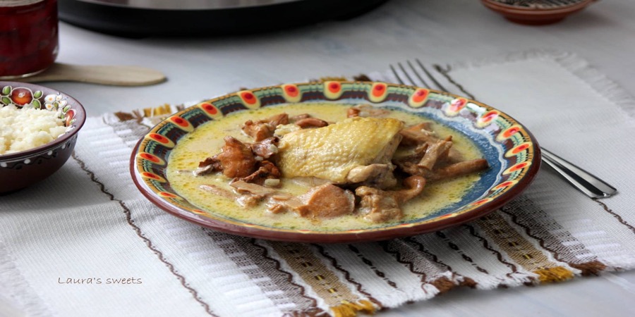 Rețetă pui cu sos de smântână și muștar la Multicooker Crock-pot Express cu gătire sub presiune by Lauras Sweets