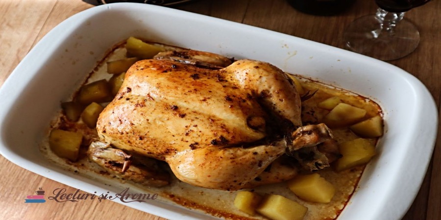 Rețetă pui ca la rotisor gătit la Slow Cooker Crock-Pot 4.7L Digital by Lectu...