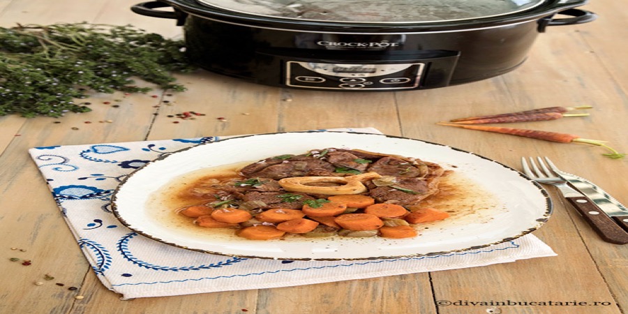 Rețetă rasol de vită în bere la Slow Cooker Crock-pot 4.7L Digital by Diva în bucătărie