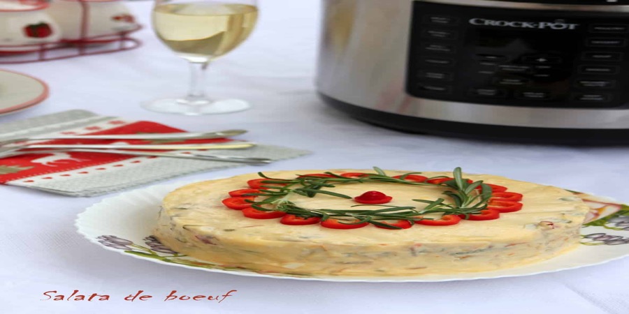 Reteta salata de boeuf gatita la Multicooker Crock-Pot Express cu gatire sub presiune by Lauras Sweets