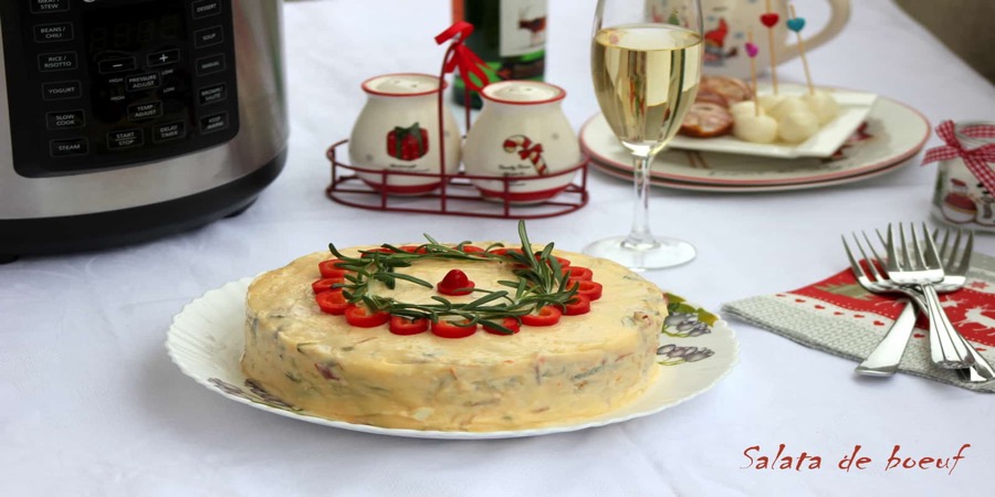 Salata de boeuf gatita la Multicooker Crock-Pot Express cu gatire sub presiun...