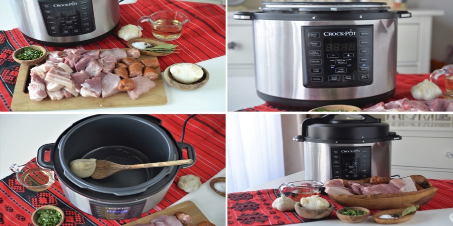 Rețetă friptură Pomana Porcului la Multicooker Crock-Pot Express cu gătire sub presiune by Teos Kitchen