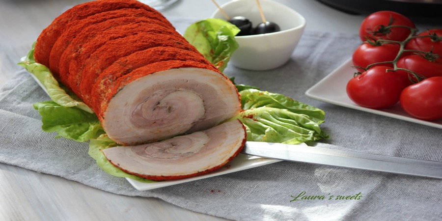 Rulada din piept de porc la Multicookerul Crock-Pot Express cu gatire sub pre...