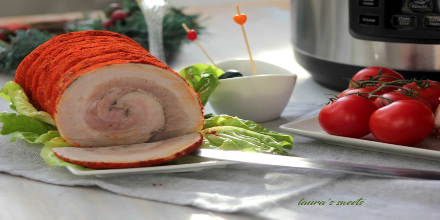 Rețetă ruladă din piept de porc la Multicookerul Crock-pot Express cu gătire sub presiune by Lauras Sweets