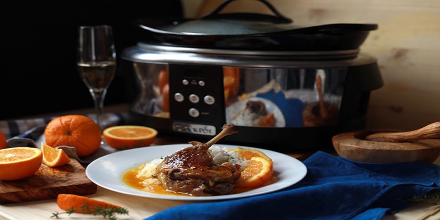 Rețetă pulpe de rață cu sos de portocale la Slow Cooker Crock Pot 5,7 l Digital by Bucătar Maniac
