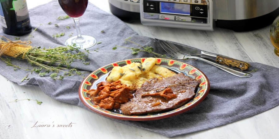 Rețetă friptură de vită cu gălbiori și gnocchi de casă la Multicooker 5in1 Digital 5.6L Crock-Pot by Lauras Sweets