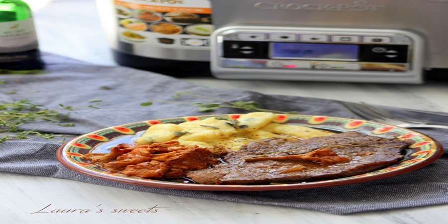 Rețetă friptură de vită cu gălbiori și gnocchi de casă la Multicooker 5in1 Di...
