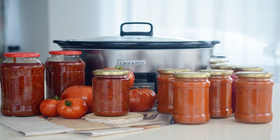 Rețetă sos napolitan la Slow Cooker 7.5L Digital Crock-Pot by Rețete Papa Bun