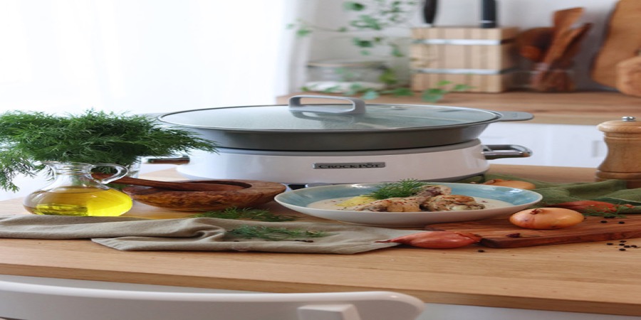 Rețetă ciulama de pui la Slow Cooker 6.0L Digital DuraCeramic Sauté Crock-Pot by Bucătar Maniac
