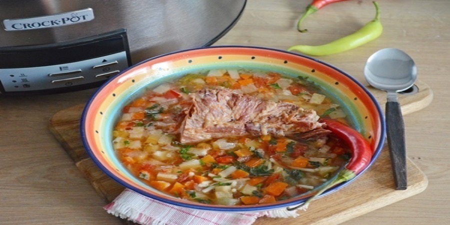 Rețetă ciorbă de afumatură la Slow Cooker 7.5L Digital Crock-Pot by Carte de ...