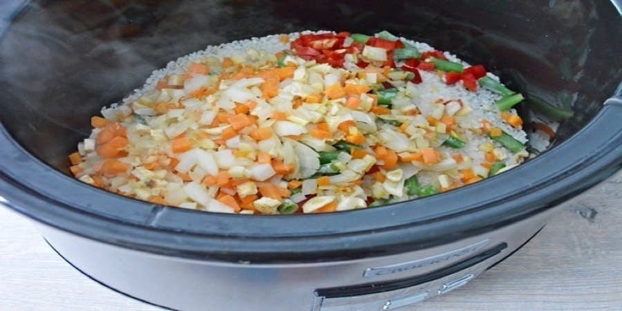 Rețetă pilaf cu pui la Slow Cooker 7.5L Digital Crock-Pot by Carte de rețete