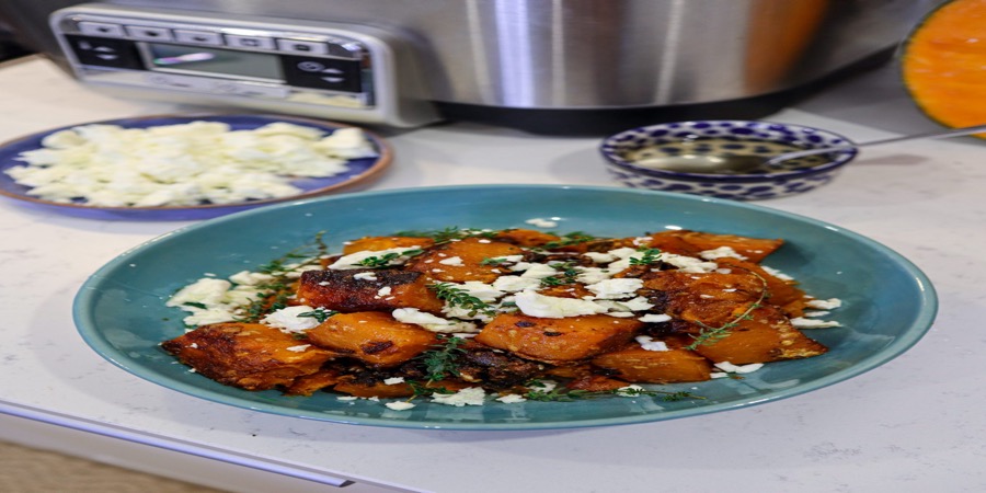 Rețetă dovleac sotat, copt și glazurat, cu feta și miere la Multicooker 5in1 ...