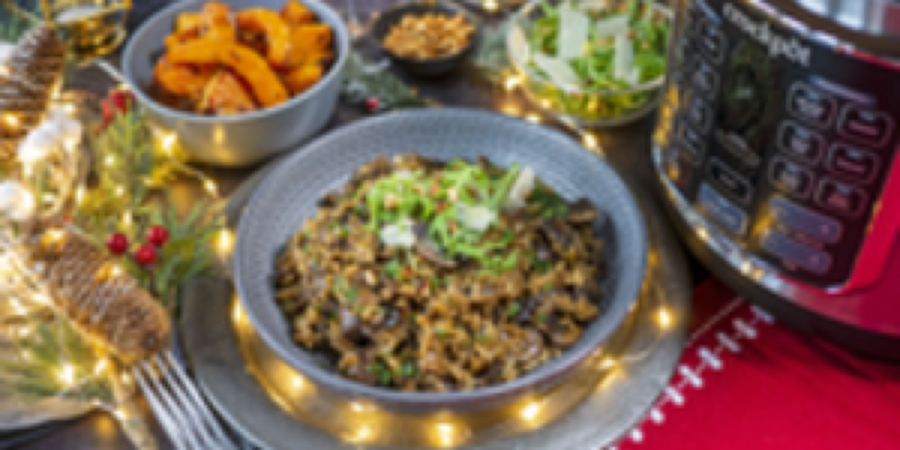 Rețetă risotto cu ciuperci și dovleac glazurat cu miere la Multicooker Turbo ...