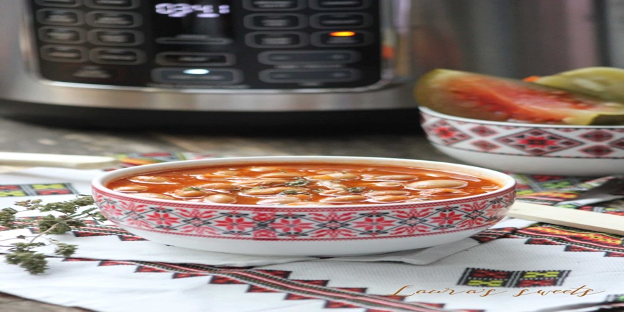 Rețetă de post iahnie de fasole la Multicooker Turbo Express Crockpot by Laur...